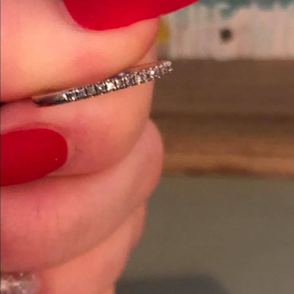 14k white gold .75caret diamond 💍 wedding set